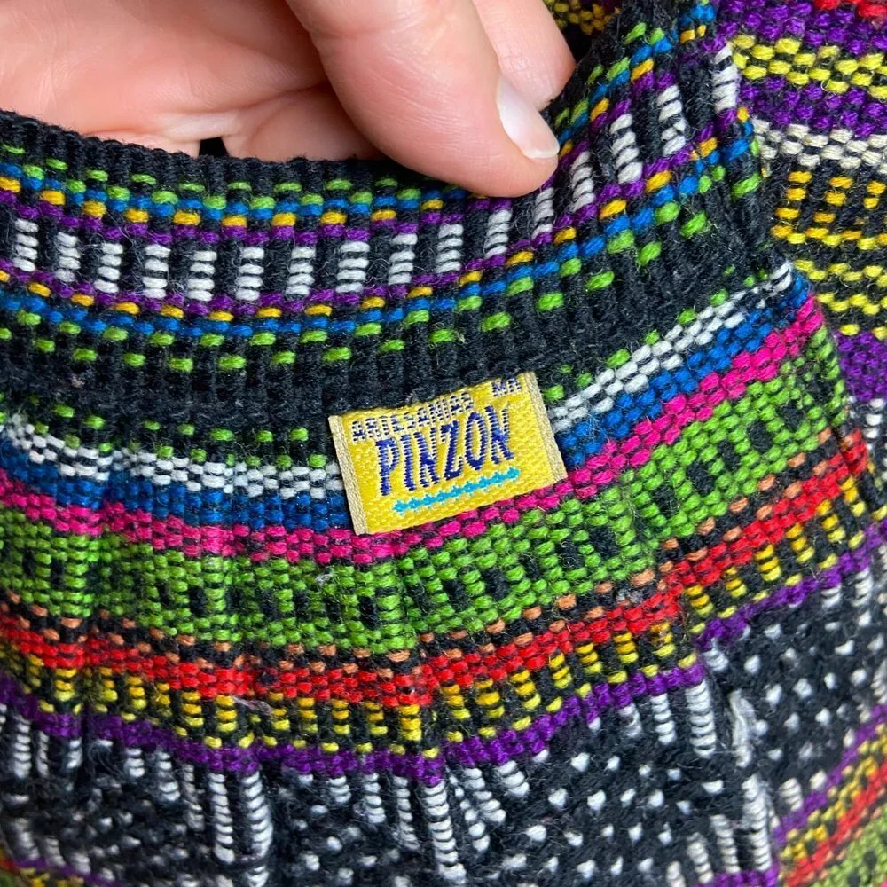Pinzon Artisan Shoulder Bag Purse Multi Color Woven Hobo